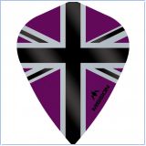 Alliance-X Union Jack Dart Flights Kite Purple & Black