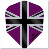 Alliance-X Union Jack Dart Flights No6 Purple & Black