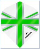 Alliance-X Union Jack Dart Flights No2 White & Green