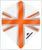 Alliance-X Union Jack Dart Flights No2 White & Orange