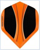 Perfect Darts Flights No2 Solarfox 1 - Black & Orange